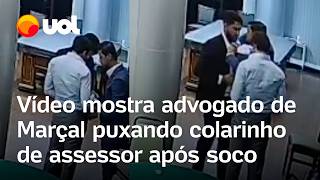 Vídeo mostra advogado de Marçal puxando colarinho de assessor após soco em Duda Lima em debate Flow [upl. by Ewald]