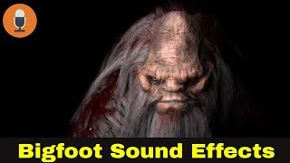 Bigfoot Sound Effects  must use headphone  2 [upl. by Nosyd]