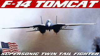 F14 Tomcat  History Of Grumman TwinEngine TwinTail VariableSweep Wing Fighter Aircraft [upl. by Alieka]