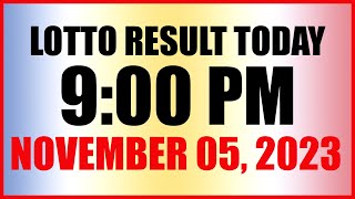 Lotto Result Today 9pm Draw November 5 2023 Swertres Ez2 Pcso [upl. by Breed]