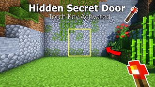 Minecraft EASY REDSTONE Secret Door in Survival  VOWLA [upl. by Basilio]