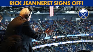 Rick Jeanneret Signs Off For The Final Time  Buffalo Sabres [upl. by Wilkinson]