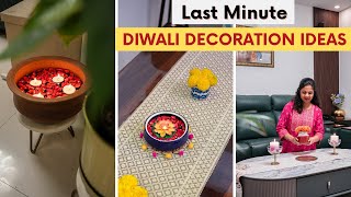 Last Minute Diwali Decoration Ideas  Easy DIY Diwali Decor Ideas with Household Items [upl. by Marlow396]