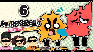 Snipperclips Plus 4 PLAYERS  PART 6  Garbage Gaming [upl. by Attenyw347]