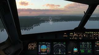 SAS Airbus A321 landing at Luleå Kallax Airport  XPlane 12 [upl. by Ahseenat]