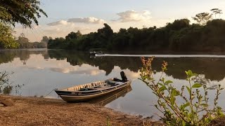 PESCARIA RIO MOGI GUAÇU DE JURUPENSEM MÁS QUEM DEU SHOW FORAM AS CORVINAS 🎣🎣🎣 [upl. by Haelat630]