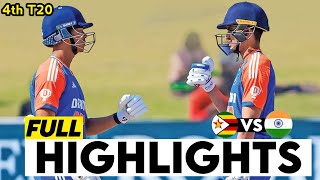 India Vs Zimbabwe 4th T20 Highlights 2024  India Vs Zimbabwe Highlights 2024 [upl. by Yorick938]