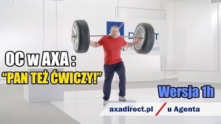 Mariusz Pudzianowski quotPan też ćwiczyquot OC w AXA Wersja 1h [upl. by Assirialc]