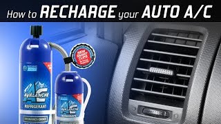 AC Avalanche  How To Recharge your Auto Air Conditioner [upl. by Jocko]