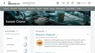 Set Up a Course  Instructor [upl. by Anelav]