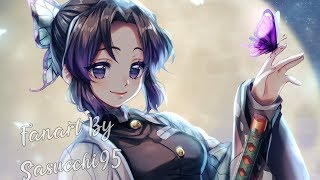 【SpeedPaint】 Kimetsu no yaiba kochou shinobu fanart [upl. by Gorden]