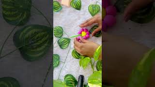 Diy flower pot 💕🌼🌷diy flowers flowerpot craft clay clayart [upl. by Reinald]