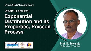 Lec 9 Exponential Distribution and its Properties Poisson Process [upl. by Getraer215]