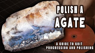 From Rough to Radiant  Polishing a Cut Agate Slab on a Lap Grinder [upl. by Charpentier989]