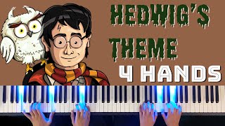 Hedwigs Theme  Piano 4 Hands  Easy [upl. by Tekcirc]