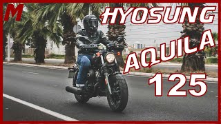 ✅ Prueba Hyosung Aquila GV 125 S  Motos Custom 125 [upl. by Oel276]