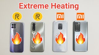 Realme 8i vs Narzo 30 vs Redmi Note 10 Lite vs Redmi 10 Prime  Extreme Heating and Battery Test [upl. by Adeys]