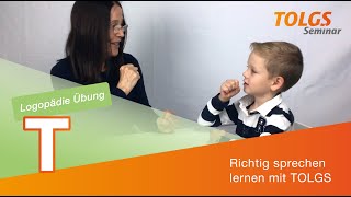 Logopädie Übung für Kinder – Lautbildung T [upl. by Lleuqar931]