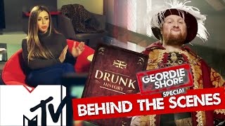 GEORDIE SHORE DRUNK HISTORY BEHIND THE SCENES  MTV [upl. by Anih]