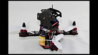 HobbyMate X130 130mm Brushless FPV Racing Drone Kit Test Flight [upl. by Baten]