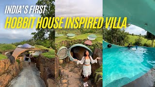 Indias First HOBBIT HOUSE INSPIRED Villa  Near Mumbai staycation nearmumbai hobbithouse [upl. by Jeffy]