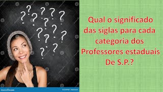 Categoria de docentes estaduais de SP [upl. by Whelan]