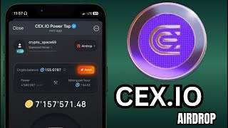 CEXio Airdrop How to make 100 with CEXio Power Tap AirDrop  Free Crypto [upl. by Dewees]