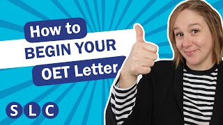 How to start a HIGHSCORING OET letter [upl. by Bradeord]