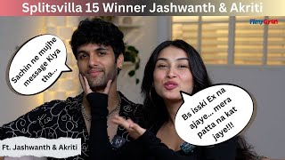 Jashwanth amp Akriti fun chat splitsvilla journey their bond friendship and winning [upl. by Joete602]