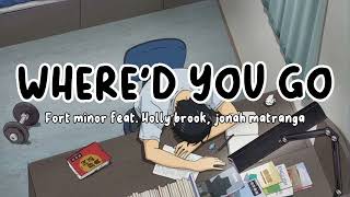 Whered You Go  Fort minor feat Holly brook Jonah matranga speed up [upl. by Stickney912]