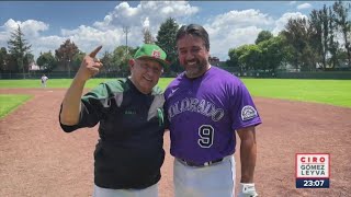 López Obrador juega béisbol con leyendas mexicanas  Noticias con Ciro Gómez Leyva [upl. by Pavior]