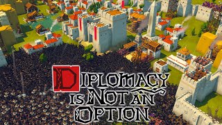 I Defended HORDES Of Attackers  Diplomacy Is Not An Option 10 Release ep 2 [upl. by Aneen]