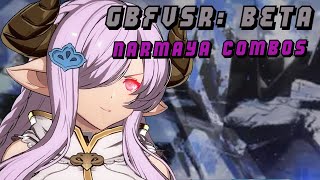 Granblue Fantasy Versus Rising Beta Narmaya Combos [upl. by Micco]