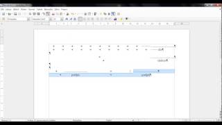 LibreOffice Writer  TABULATOR [upl. by Yeltnerb]