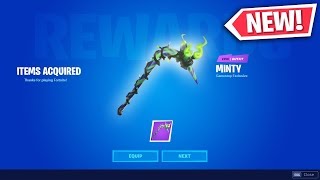 HOW TO GET MINTY PICKAXE Fortnite NEW FREE MINTY PICKAXE Minty Pickaxe RELEASE DATE [upl. by Flanagan308]