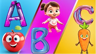 ABC Songs  Phonics Songs  Tiny Tots  ABC lyrics songs  kids learning [upl. by Egidio56]