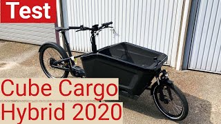 LastenradTest So fährt sich das neue Cube Cargo Hybrid 2020 [upl. by Yekram]