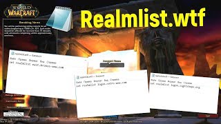 WoW 4 способа поменять realmlistwtf [upl. by Stanwin]