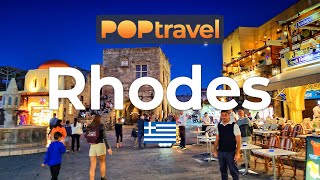 Rhodes Greece  Evening Tour  4K [upl. by Hillier]