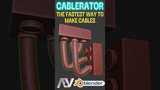 Drawing perfect cables in Blender takes seconds with Cablerator [upl. by Eidas]