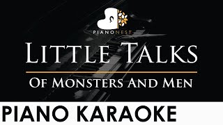 Of Monsters And Men  Little Talks  Piano Karaoke Instrumental Cover with Lyrics [upl. by Anileva]