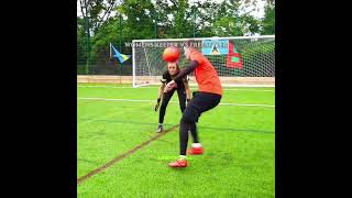 Professional Womens Goalkeeper Vs Freestyler🤫🤯 shorts football soccer [upl. by Yekcaj676]