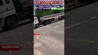 Truck Trailer L Parking Test Training GSRTC bro mes itbp Indian post driver test [upl. by Zuckerman827]