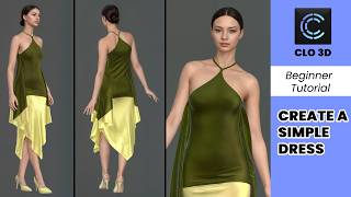 How to create a simple dress in Clo3dMarvellous designer [upl. by Hi651]