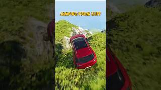 Car Jumping From Cliff  Cherrier FCV beamng shorts gaming [upl. by Leesen]