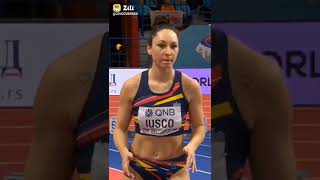 Florentina Costina Iusco is beautiful Romanian track and field athlete shorts olympics athlete [upl. by Meesan]