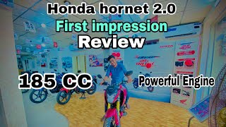 Honda Hornet 20 First Impression Review  185 CC Powerful Engine  Chapri Rider [upl. by Nilpik]