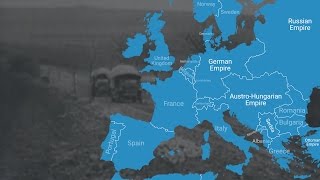 Animated Map Shows How World War I Changed Europes Borders [upl. by Hairym726]