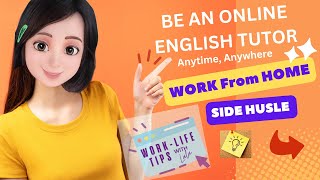 Be an Online English Tutor Now Side Hussle Online Full Time or Parttime Job [upl. by Annoik]