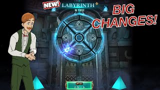 BIG CHANGES WATCH THIS BEFORE PLAYING THE NEW LABYRINTH  Seven Deadly Sins Grand Cross [upl. by Sivar261]